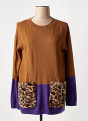 Pull tunique marron LAFTY LIE pour femme seconde vue