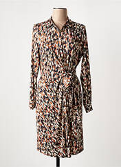 Robe mi-longue marron K-DESIGN pour femme seconde vue