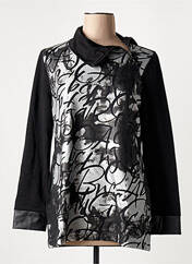 Tunique manches longues noir DOLCEZZA pour femme seconde vue