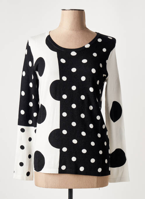 Pull stretch manches longues noir LEO & UGO femme