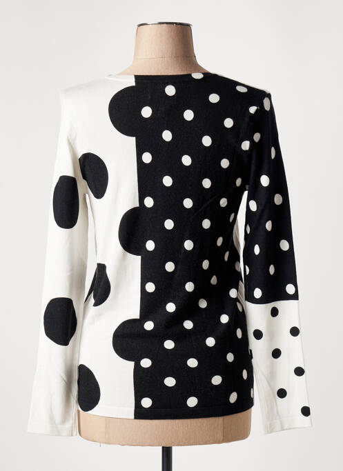 Pull stretch manches longues noir LEO & UGO femme