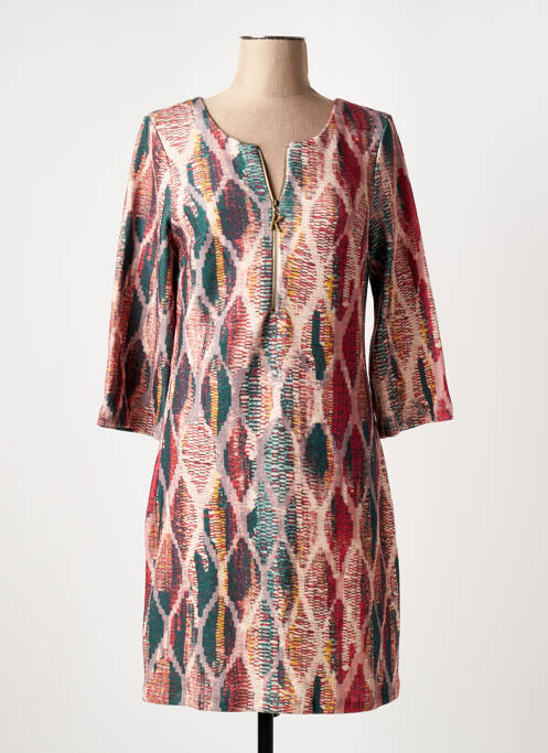 Robe courte rose K-DESIGN pour femme