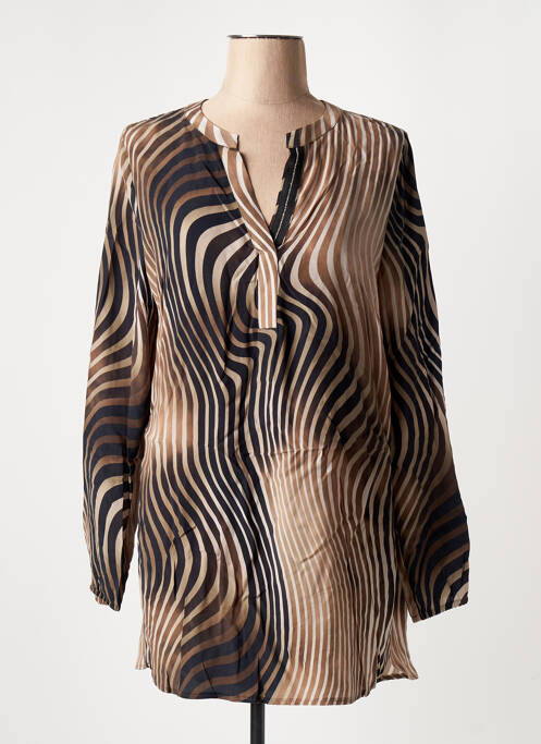 Tunique manches longues marron TUZZI pour femme