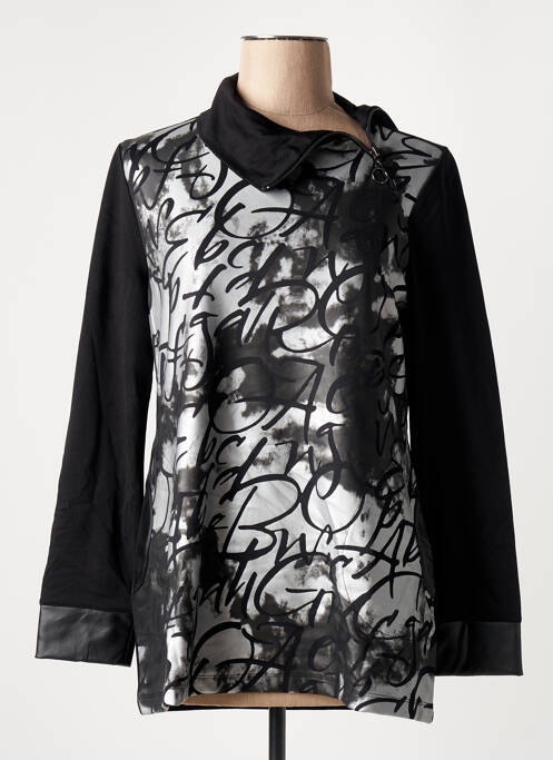 Tunique manches longues noir DOLCEZZA pour femme