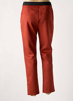Jegging tissage suedine taille normale orange TELMAIL femme