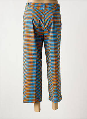 Pantalon 7/8 taille haute taille haute bleu POUPEE CHIC femme