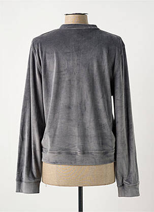 Veste casual col rond gris ANANKE femme