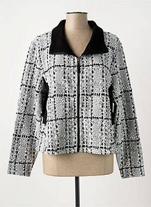 Veste casual poches gris DOLCEZZA femme