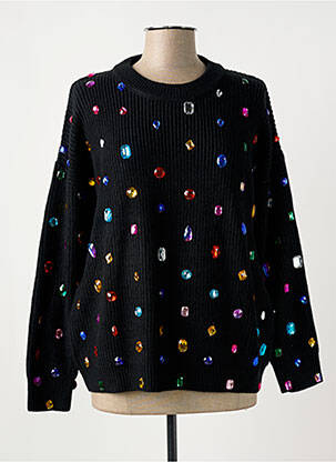 Pull stretch manches longues noir LAFTY LIE femme