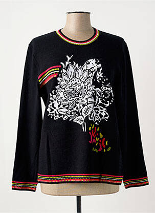 Pull noir PAUSE CAFE pour femme