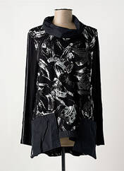 Tunique manches longues noir DOLCEZZA pour femme seconde vue