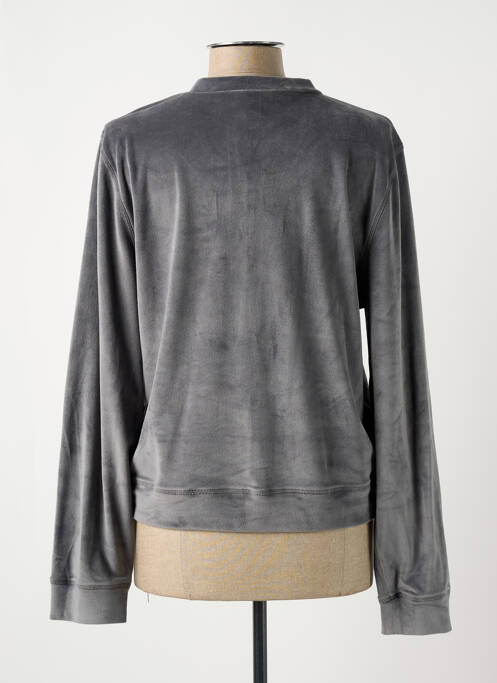 Veste casual col rond gris ANANKE femme