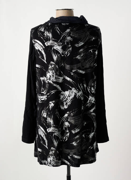 Tunique manches longues noir DOLCEZZA pour femme