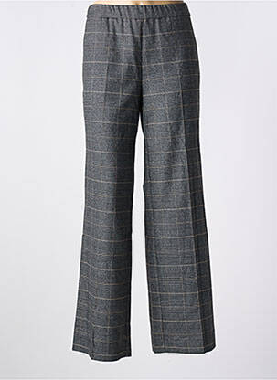 Pantalon chino tissage popeline taille normale gris ANNA MONTANA femme