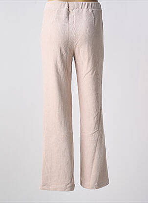 Pantalon droit stretch taille normale beige ANNA MONTANA femme