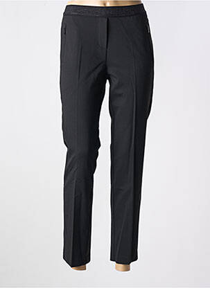Pantalon slim taille élastique taille normale noir ANNA MONTANA femme