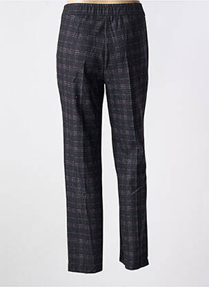 Pantalon droit stretch taille normale noir ANNA MONTANA femme