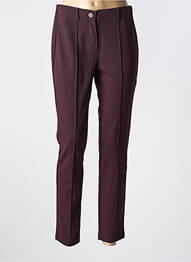 Pantalon slim taille élastique taille normale violet ANNA MONTANA femme