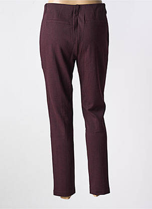 Pantalon slim taille élastique taille normale violet ANNA MONTANA femme