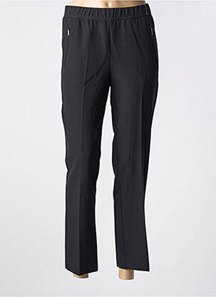 Pantalon droit stretch taille normale noir ANNA MONTANA femme