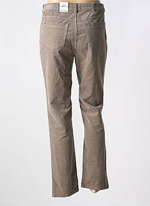 Pantalon droit stretch taille normale marron ANNA MONTANA femme