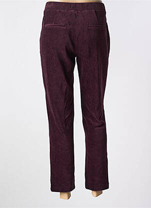 Pantalon droit stretch taille normale violet ANNA MONTANA femme