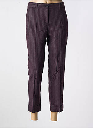 Pantalon 7/8 stretch taille normale marron ANNA MONTANA femme