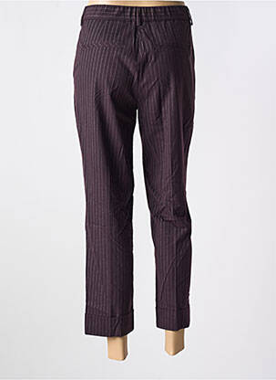 Pantalon 7/8 stretch taille normale marron ANNA MONTANA femme