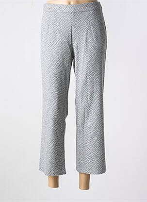 Pantalon 7/8 stretch taille normale gris ANNA MONTANA femme