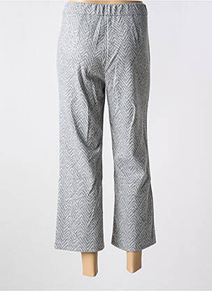 Pantalon 7/8 stretch taille normale gris ANNA MONTANA femme
