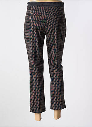 Pantalon 7/8 taille normale taille normale marron ANNA MONTANA femme
