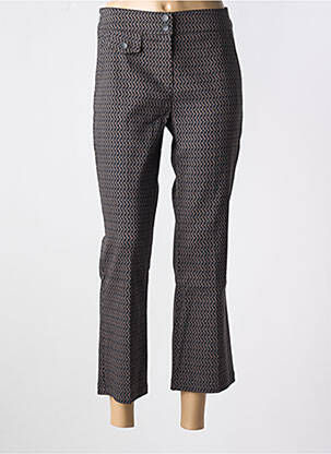 Pantalon 7/8 stretch taille normale marron ANNA MONTANA femme