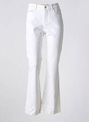 Jean coupe flare blanc ANNA MONTANA pour femme seconde vue