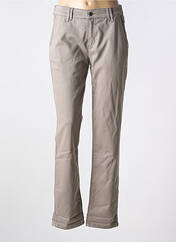 Pantalon chino beige ANNA MONTANA pour femme seconde vue