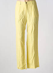 Pantalon droit jaune ANNA MONTANA pour femme seconde vue