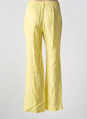 Pantalon droit jaune ANNA MONTANA pour femme seconde vue
