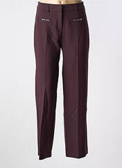Pantalon droit violet ANNA MONTANA pour femme seconde vue