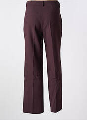 Pantalon droit violet ANNA MONTANA pour femme seconde vue