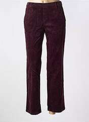 Pantalon droit violet ANNA MONTANA pour femme seconde vue
