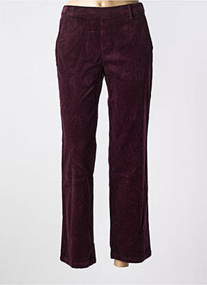 Pantalon droit violet ANNA MONTANA pour femme