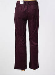 Pantalon droit violet ANNA MONTANA pour femme seconde vue