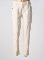 Pantalon slim beige ANNA MONTANA pour femme seconde vue