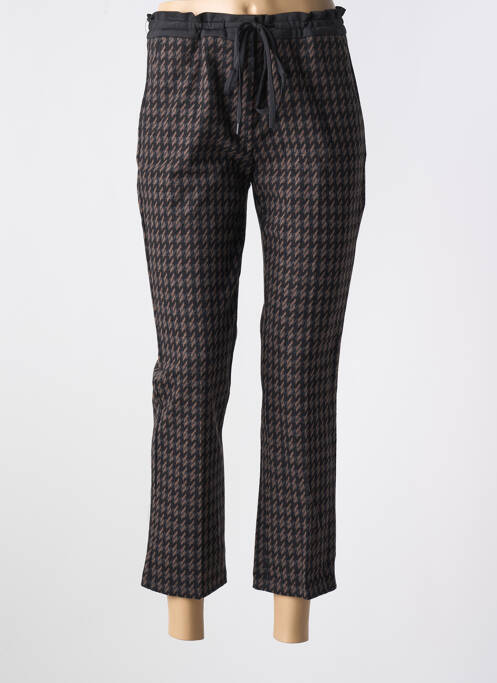 Pantalon 7/8 marron ANNA MONTANA pour femme