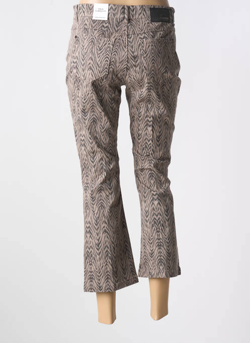 Pantalon 7/8 marron ANNA MONTANA pour femme