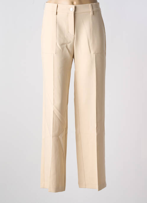 Pantalon droit beige ANNA MONTANA pour femme