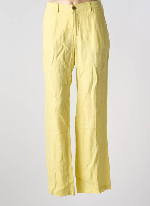 Pantalon droit jaune ANNA MONTANA pour femme