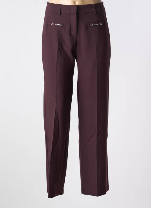 Pantalon droit violet ANNA MONTANA pour femme