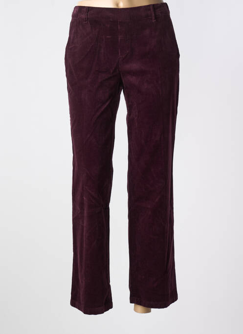 Pantalon droit violet ANNA MONTANA pour femme