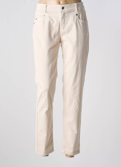 Pantalon slim beige ANNA MONTANA pour femme