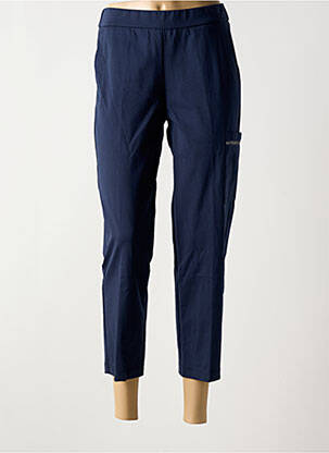 Pantalon 7/8 stretch taille normale bleu ANNA MONTANA femme